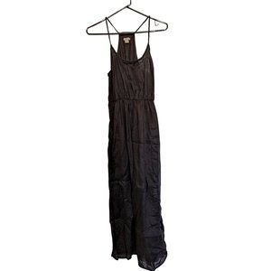 J Crew Black Linen Dress